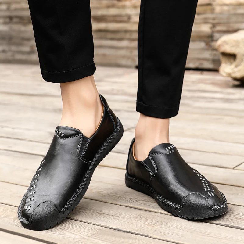 

Sapatos Masculino Luxury Brand Men's Driving Shoes Men Genuine Leather Loafers Shoes Male Fashion Handmade Moccasins Shoes I