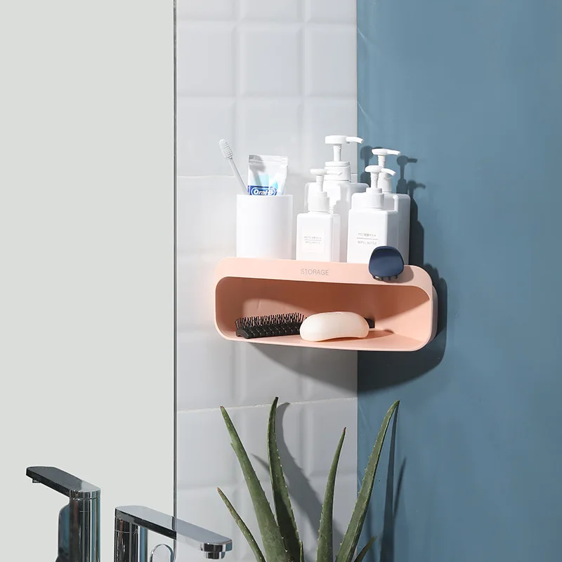 Настенная угловая полка для хранения в ванную комнату пластиковые настенные