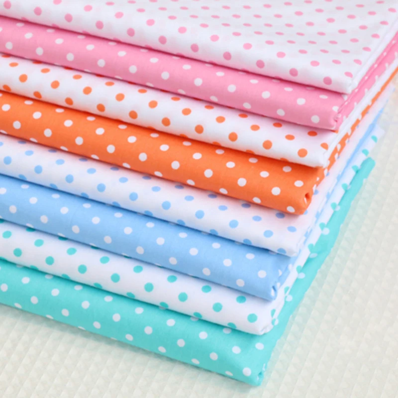 Саржевая ткань в горошек из 100% хлопка для изготовления пижам простыни шитья и