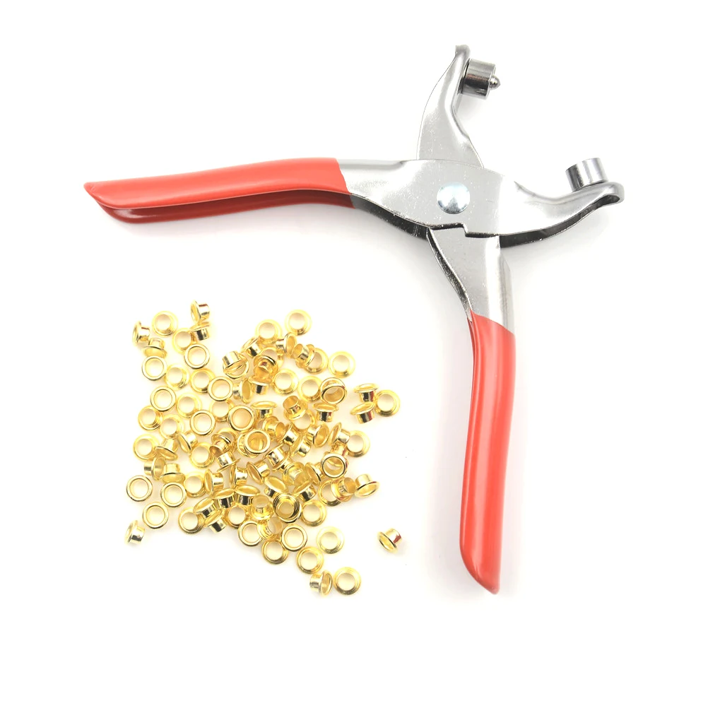 

1 шт. Дырокол заклепки проушины втулки плоскогубцы для установки с 100 шт ушками для сумок обувь и ремень перфоратор из искусственной кожи опт...