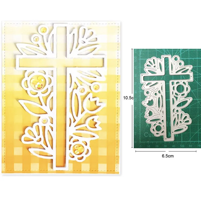 

2021 New Metal Dies Flower Leaf Cross Frame Cutting Dies Stencils Dies For Scrapbooking Embossing Die Cut Card Making Craft Dies