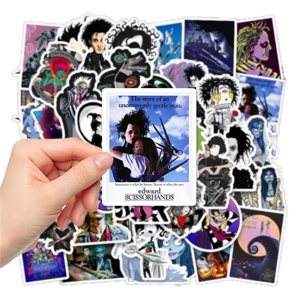 10/30/50PCS Tim Burton Film Series Graffiti Waterproof Sticker Suitcase Notebook Refrigerator Skateboard HelmetWaterCupWholesale - купить по