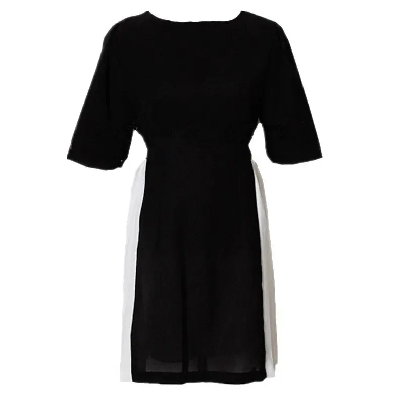 

Summer New Retro French Niche Hepburn Style Small Fresh Pleated Dress Waist Slimming Female Temperament