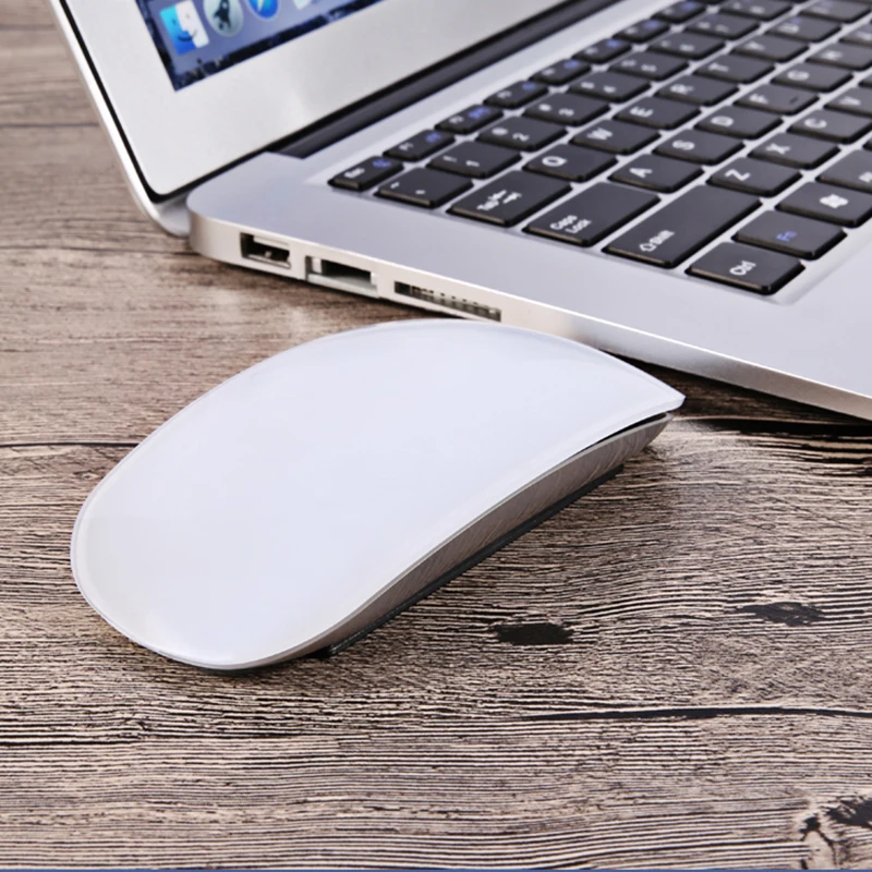 Мышь 2 4G Bluetooth-совместимая с Mac Book Air для Pro эргономичный дизайн перезаряжаемая