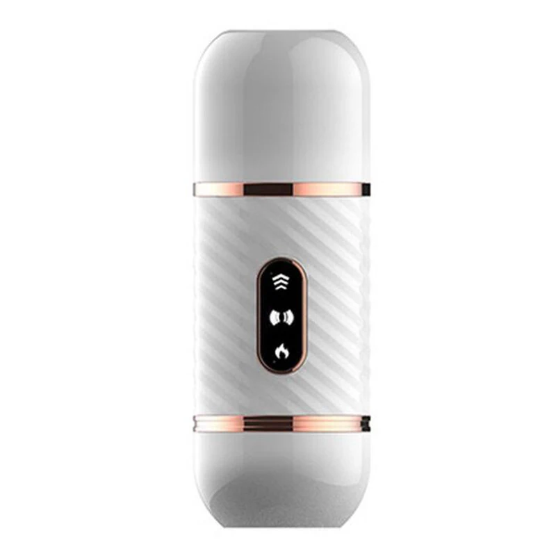 Телескопический фаллоимитатор с автоматическим подогревом Вибраторы