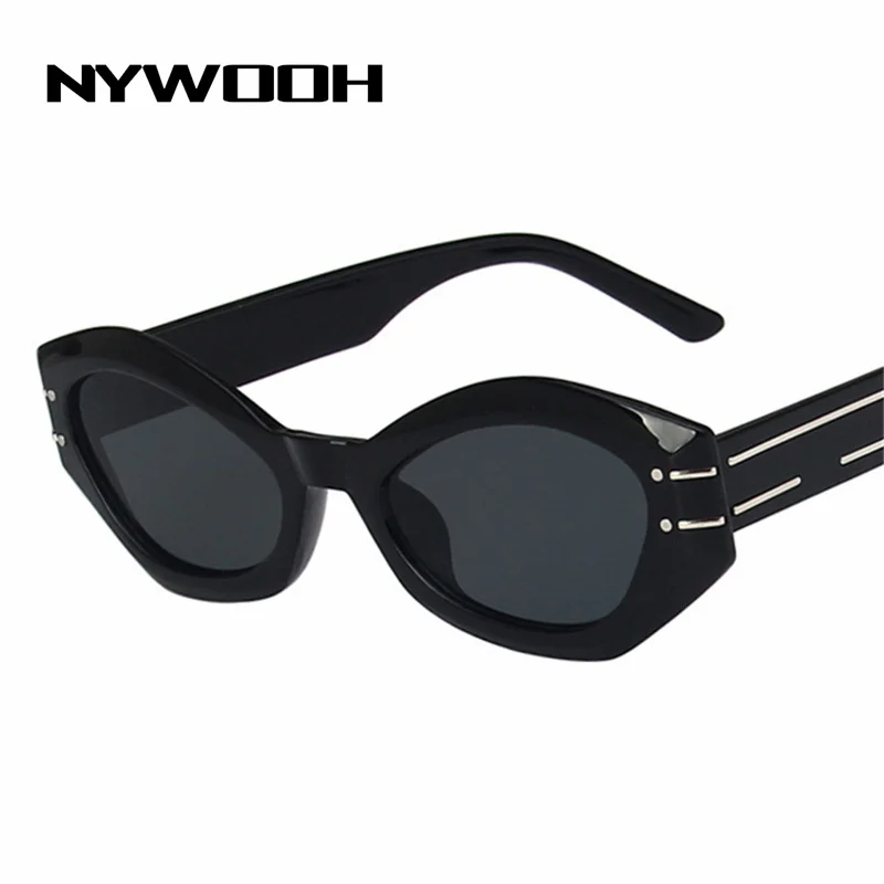 

NYWOOH Brand Cat Eye Sunglasses Women Men Vintage Small Irregular Sun Glasses Luxury Designer Travel Shades Eyewear UV400