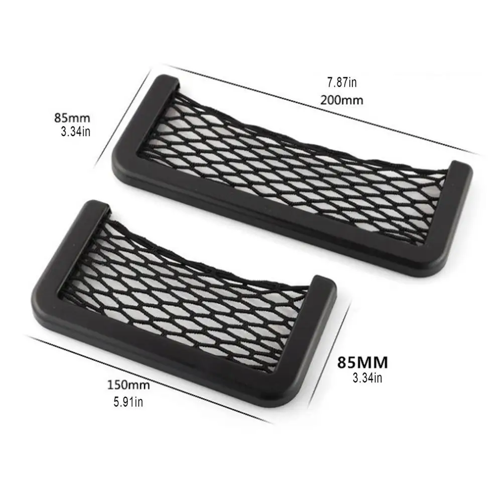 

Universal Car Storage Net Pocket Car Creative Net Pocket Car Supplies Car Mesh Mobile Phone Debris Storage Bag
