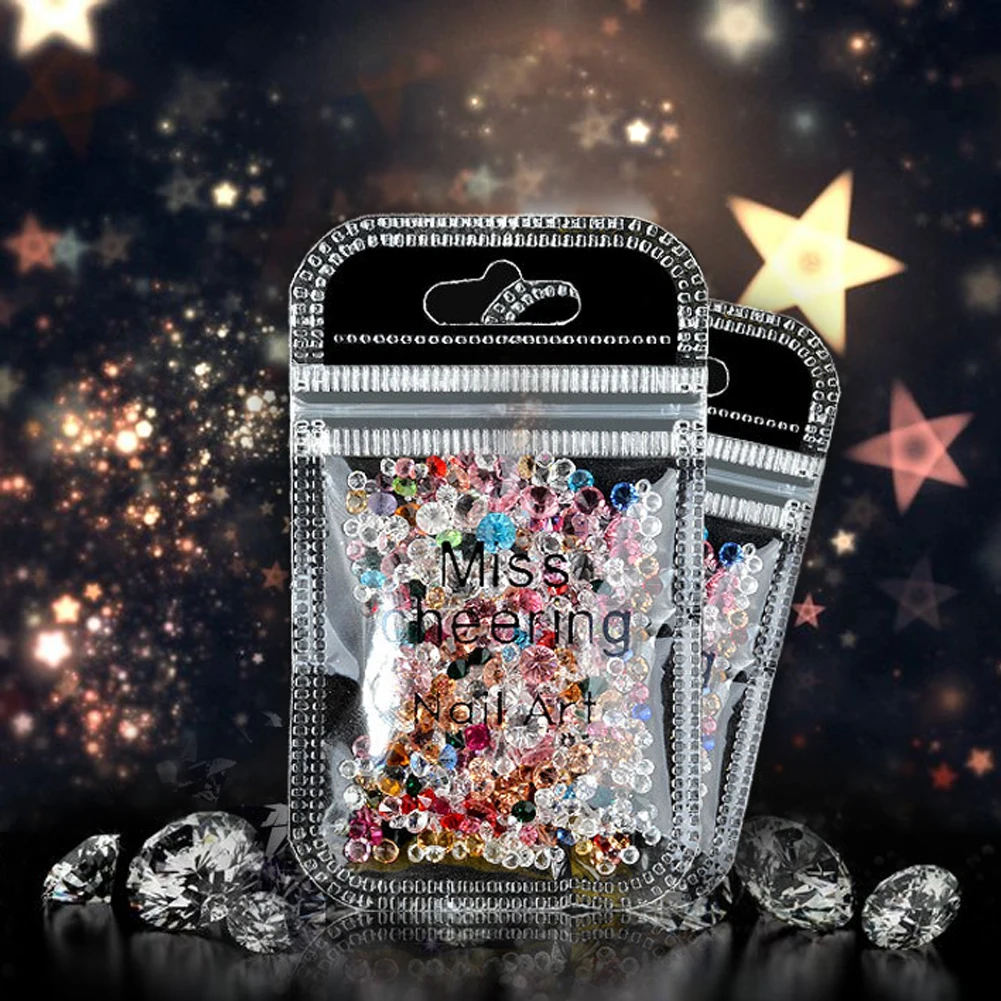 10g стеклянные стразы блестящий мини смешанный для Неил арта украшения кончиков