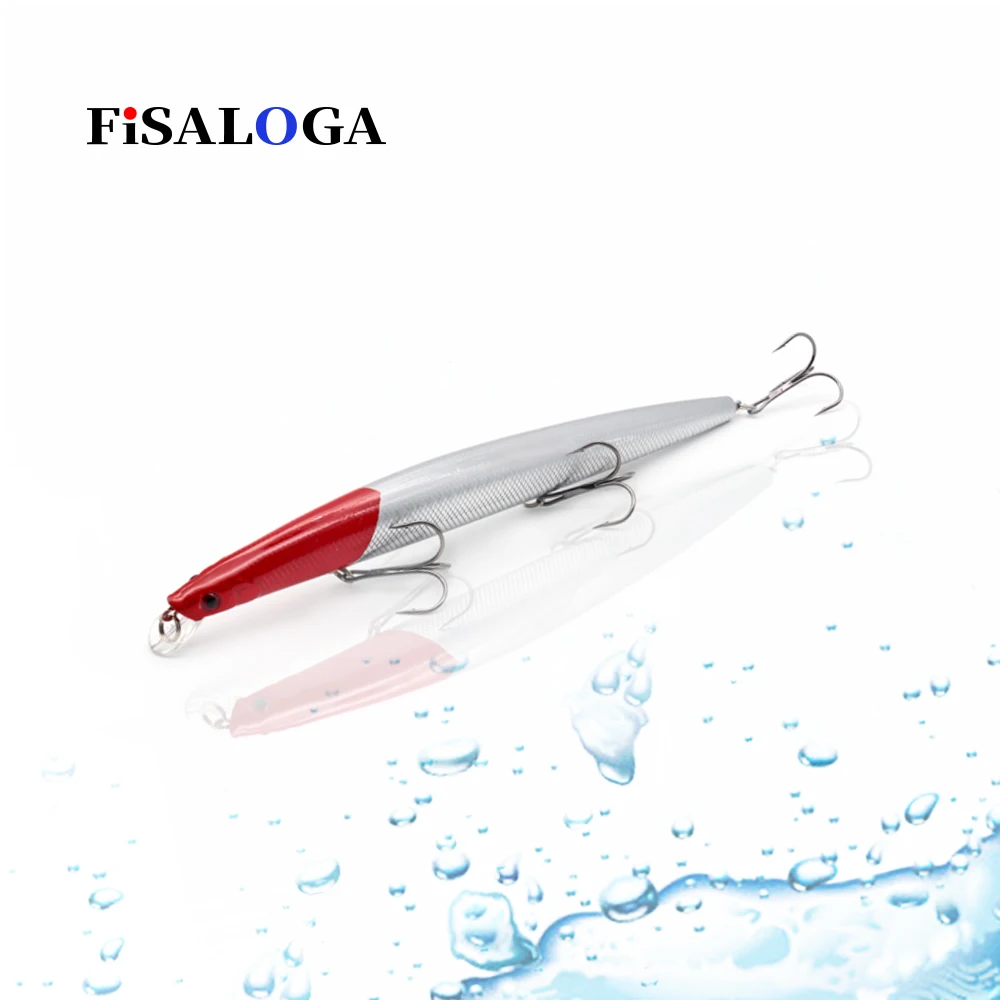 FiSALOGA искусственный рыболовный воблер Minnow приманка 185 мм 24 5 г глубина 0 6 2 м длинное