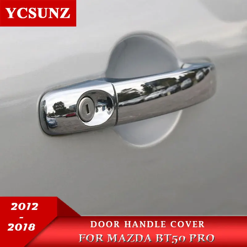Крышка ручки двери ABS Хромированная Накладка для Mazda Bt50 Pro 2012 2018 2019 2020 Стайлинг