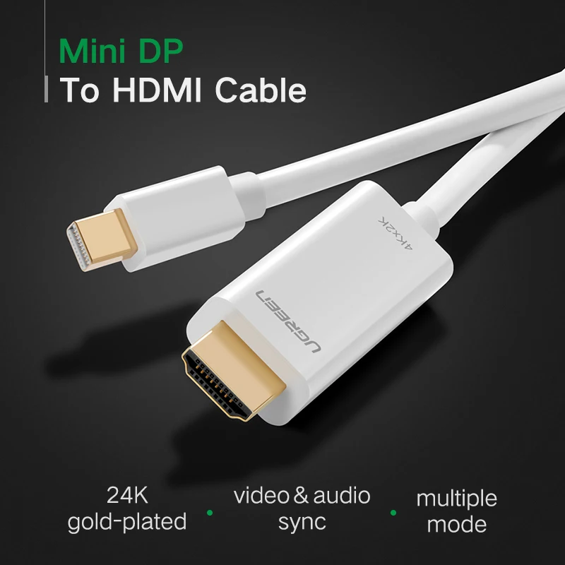 Ugreen Mini Displayport to HDMI кабель 4K Thunderbolt 2 конвертер для MacBook Air 13 iMac Chromebook DP адаптер|mini dp