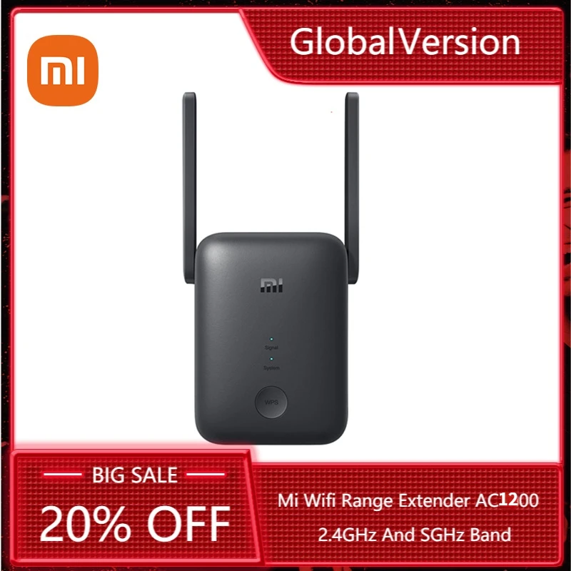 Глобальная версия Xiaomi WiFi расширитель диапазона AC1200 высокоскоростной Wifi Создайте