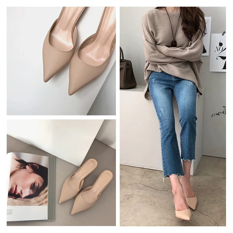 COWCOM/пикантные туфли лодочки с острым носком из органической кожи женская обувь