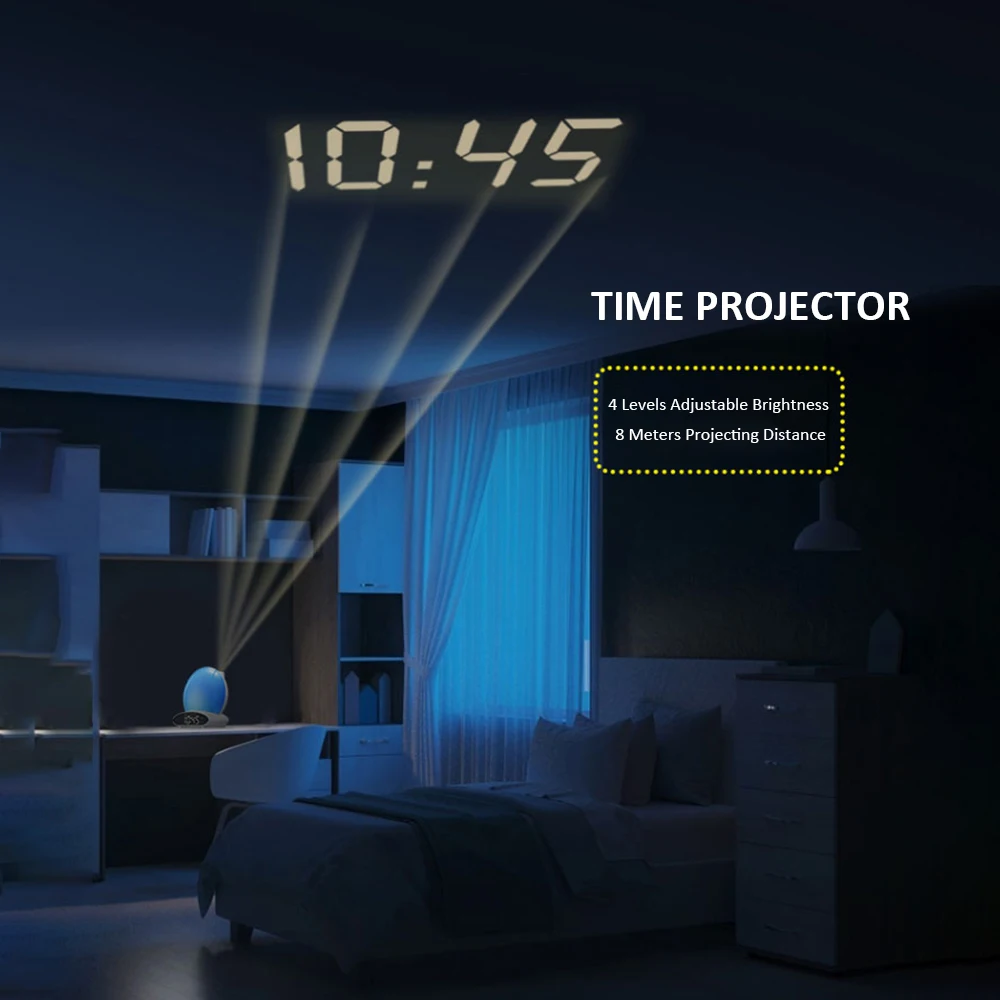 Цифровой световой будильник с имитацией рассвета | Дом и сад