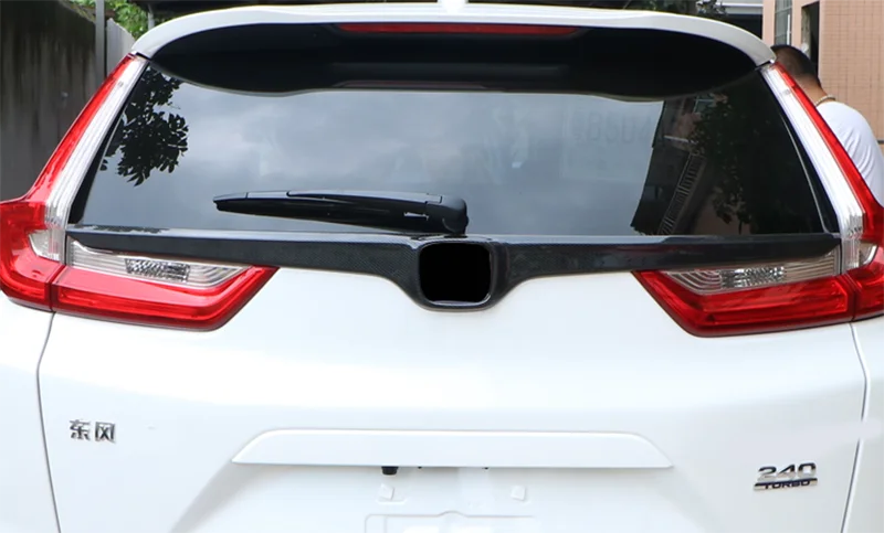 Глянцевый черный передний бампер из углеродного волокна решетчатая полоса