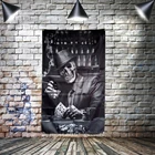 Череп с котелком, шляпы, курительная покерная карточка, винная темнота, подвесной флаг, 4 прокладки в углах, гобелен