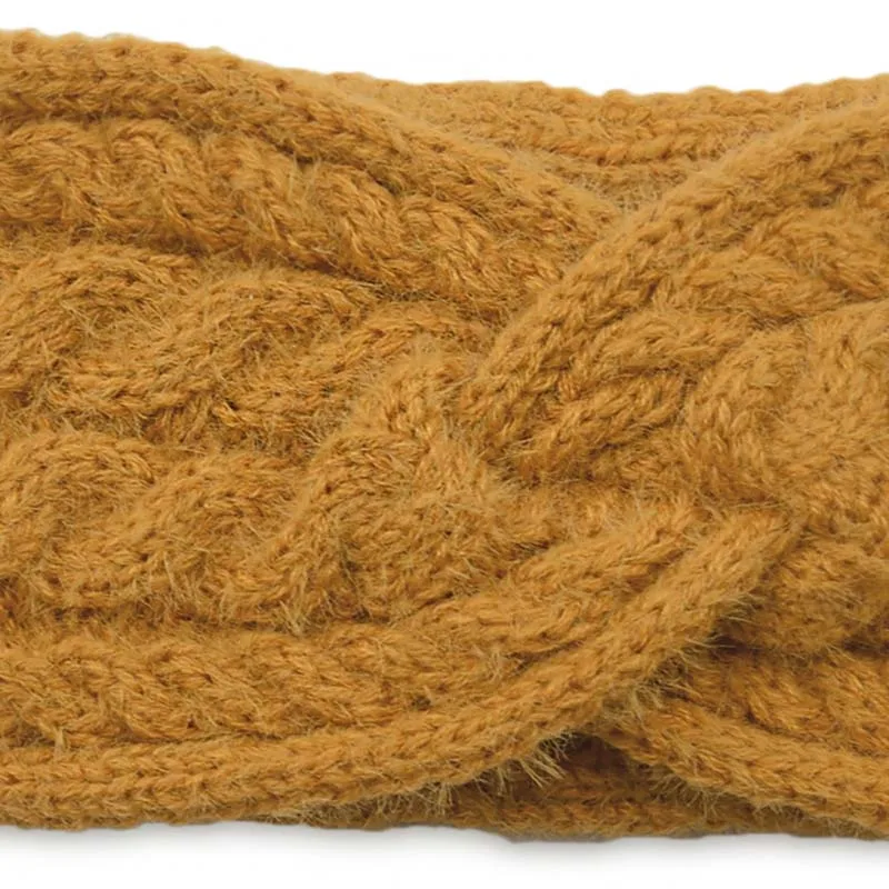 

Winter Warm Headband Woolen Knitted Hairband Fuffly Wool Elastic Headband Cross Twisted Turban Headwrap Women Hair Accessories