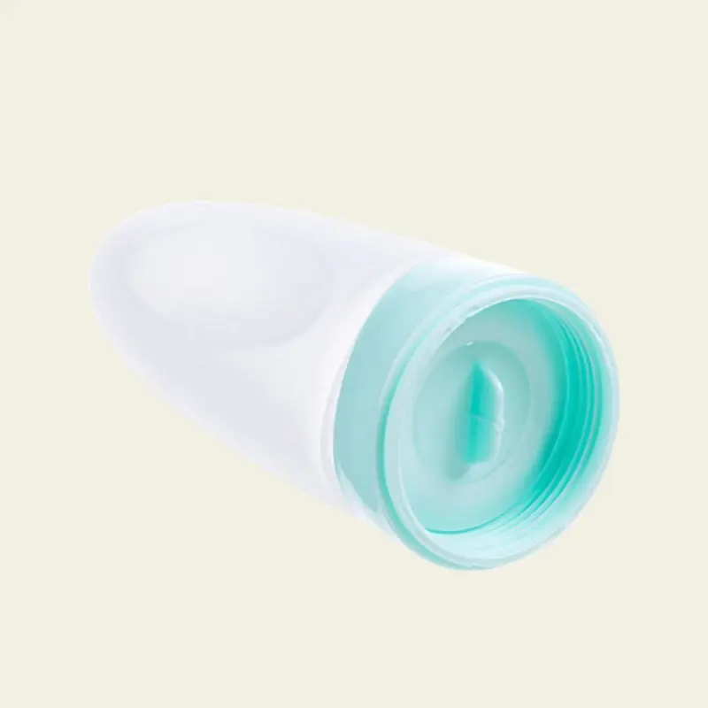 

Baby Silicone Squeeze Feeding Bottle Travel Infant Food Rice Cereal Feeder Spoon