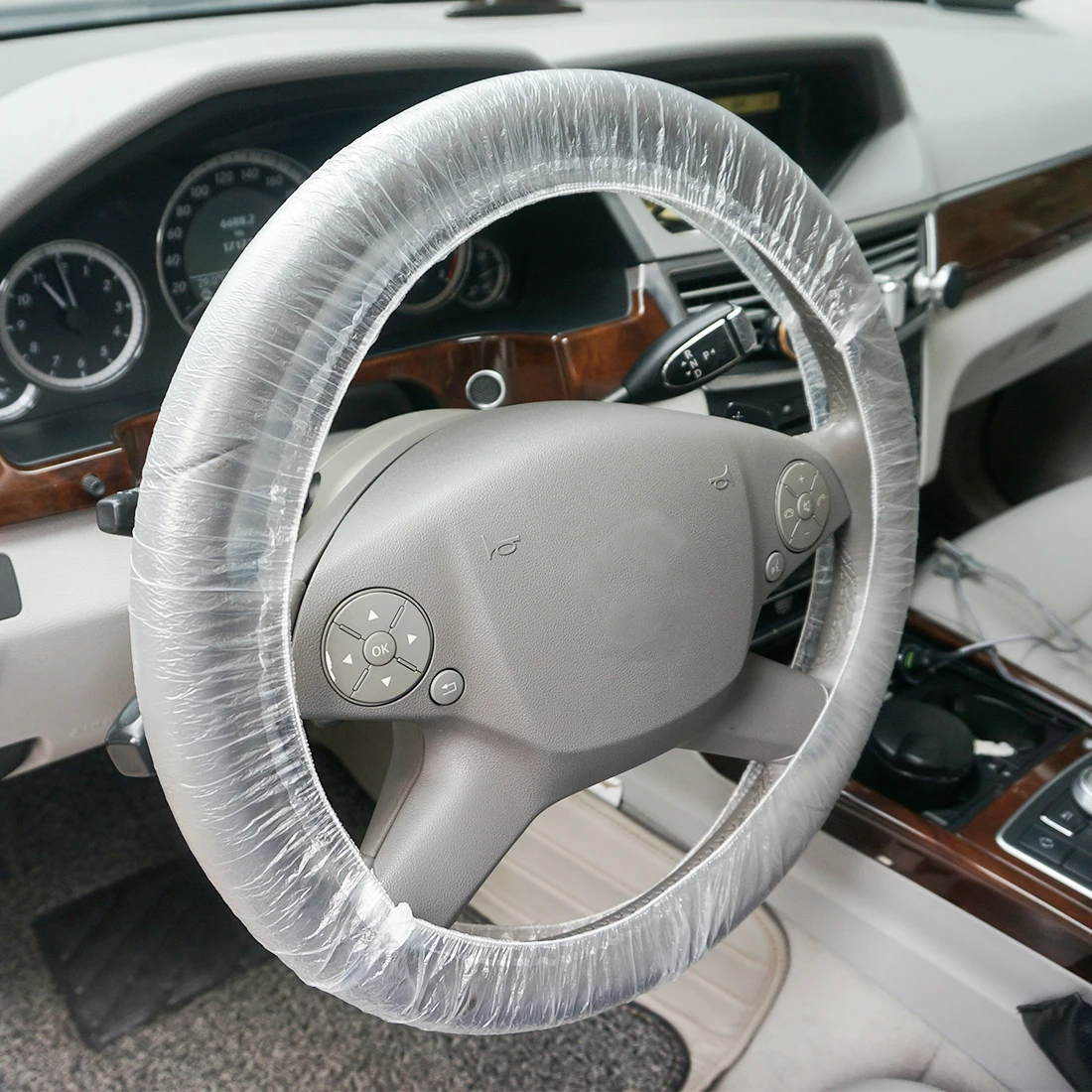 Uxcell 100 шт./200 шт. Универсальный Автомобильный эластичный одноразовый чехол на руль