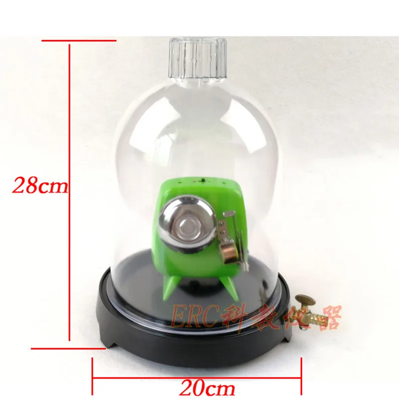 

Vacuum Hood Suction Disc Bell in Vacuum Laboratory Plastic Jar Sound Physics Scientific Experimental Tool