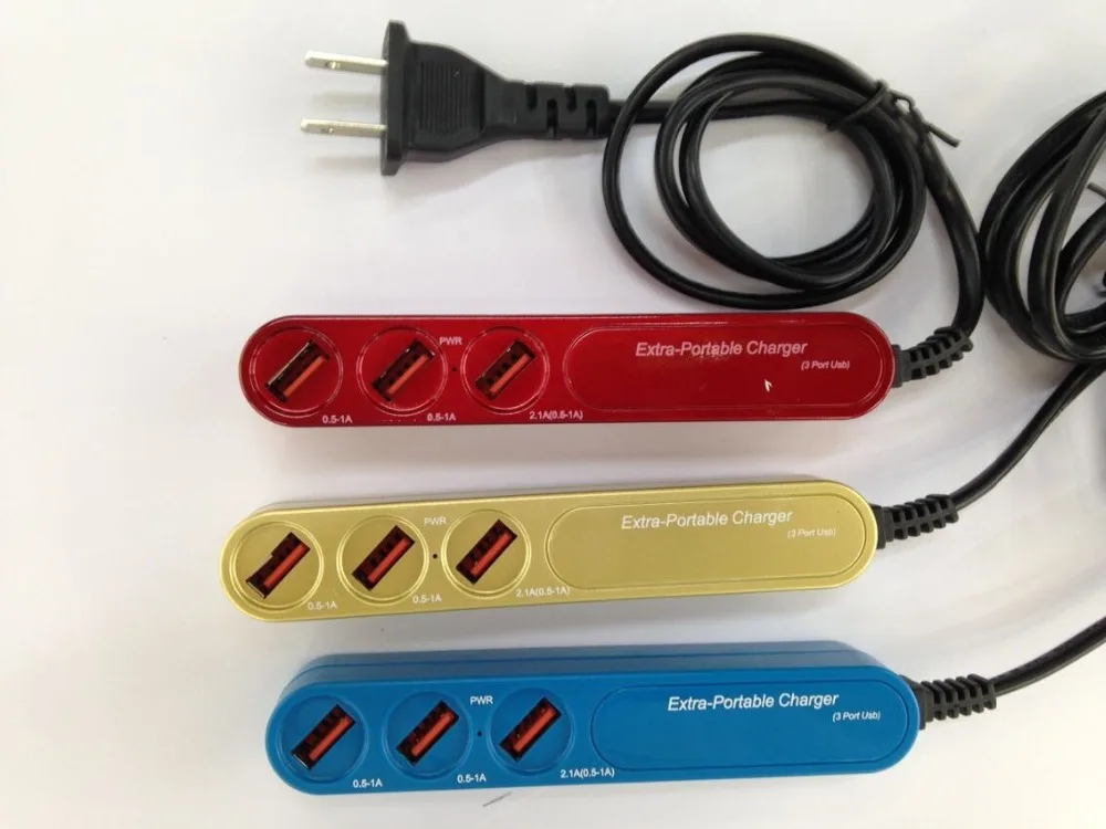 3 Порты и разъёмы портативный usb-концентратор настольное настенное зарядное устройство переменного тока Мощность адаптер US/EU разъем слота для зарядки удлинитель с выключателем