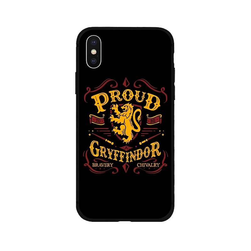 Magic school Gryffindor мягкий силиконовый черный чехол для телефона iPhone11 pro 5 5S se 6 6s 7 8 plus X Xs XR max - Цвет: 1836