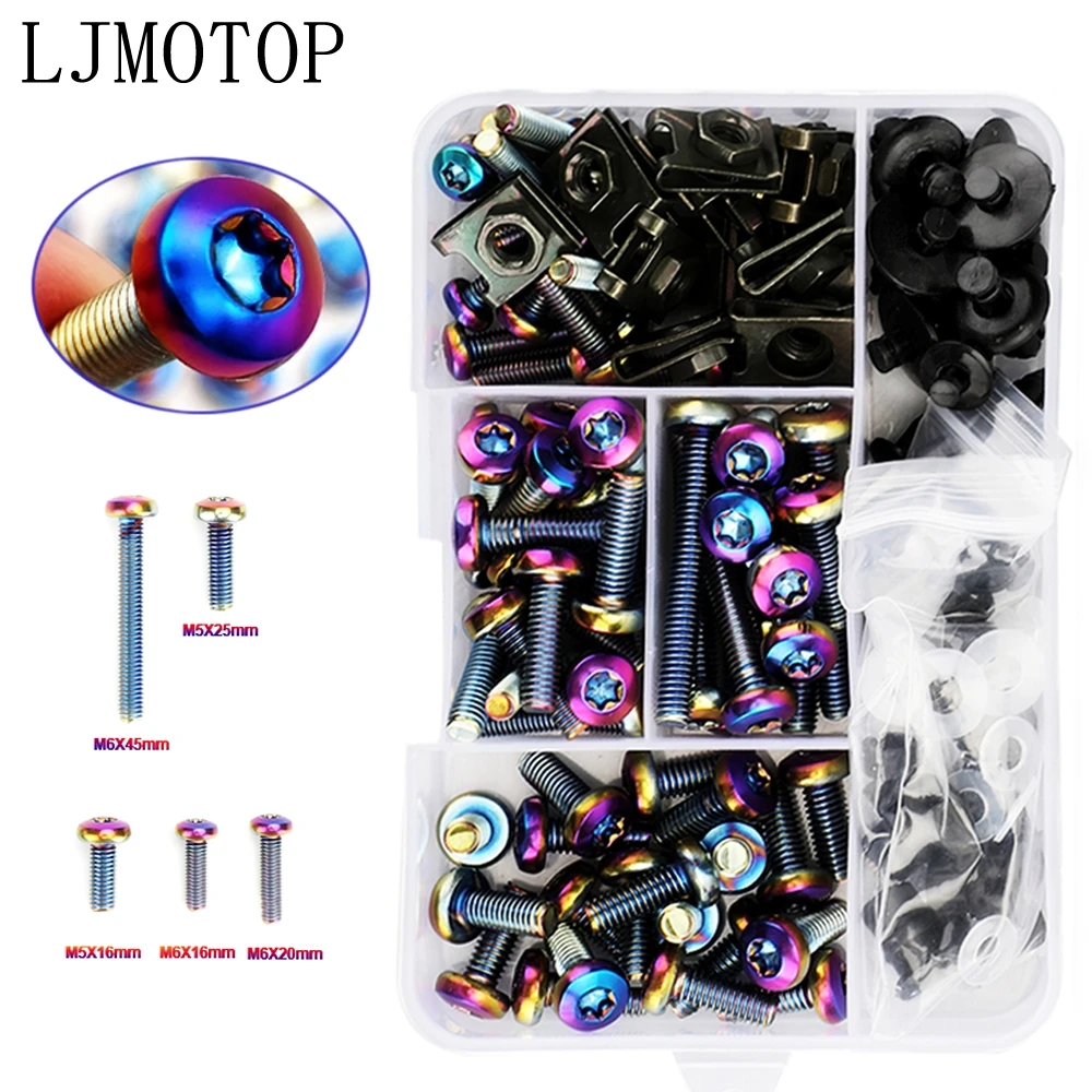 Новый CNC мотоциклетные винты обтекателей застежки клипсы с круглым средства