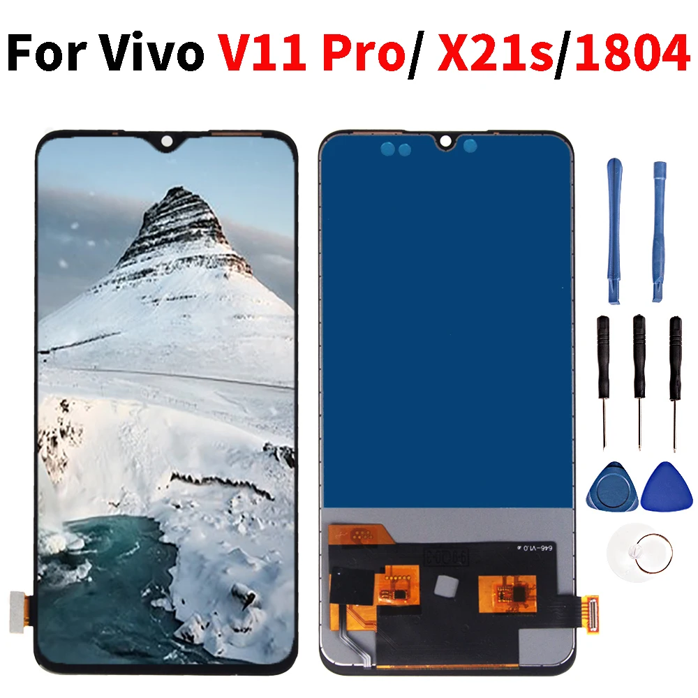 Amoled для Vivo V11 Pro lcd дисплей кодирующий преобразователь сенсорного экрана в сборе