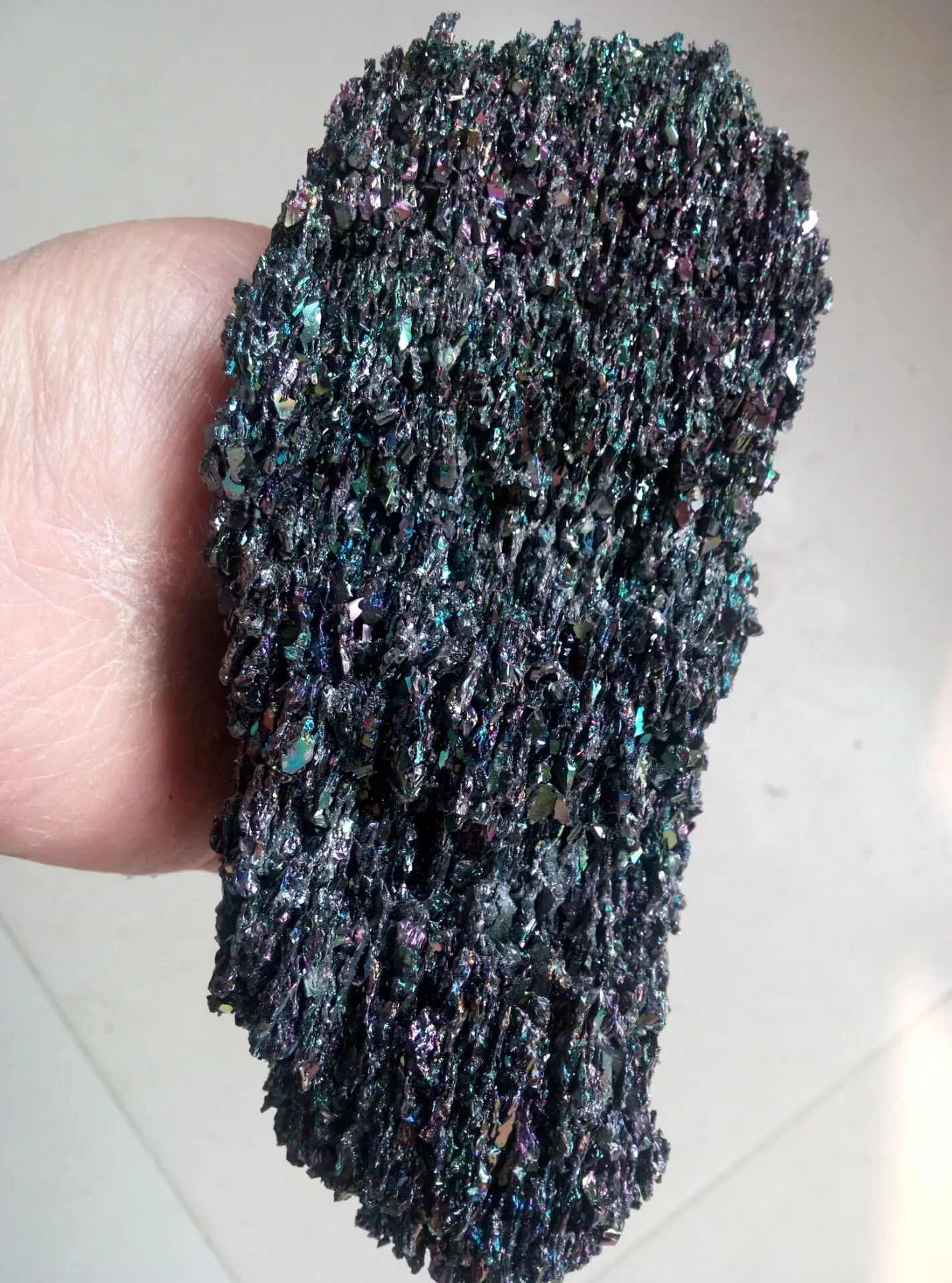 6 1 &quotКарбид Кремния карборунд Блестящий Радужный большой кристалл 380 г|crystal