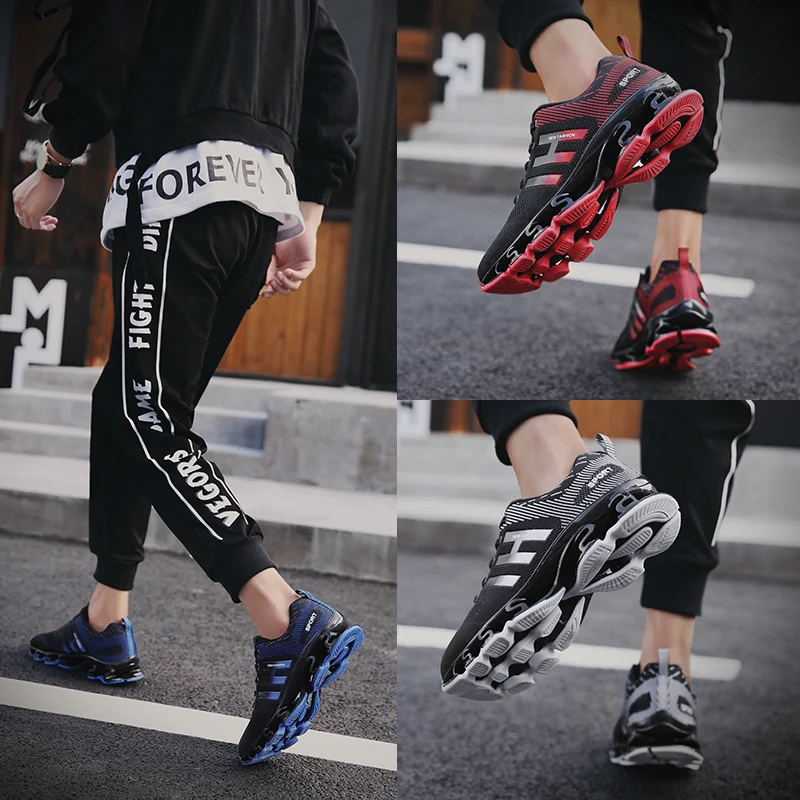 

Men Trend Sneakers Fashion Comfortable Breathable Running Shoes Mens Lace-up Height Increasing Training Sport Shoes