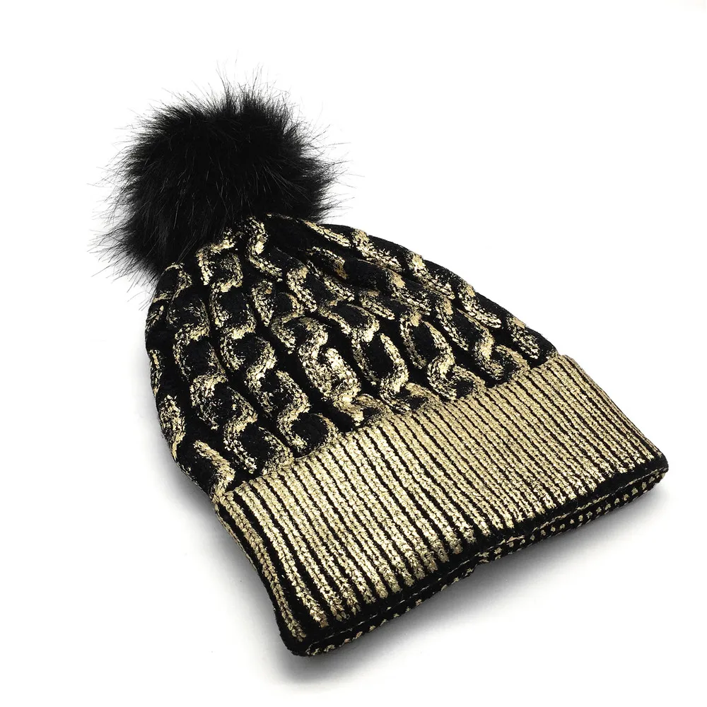 Вязаная шапка пейсли для женщин и девушек Черная | Аксессуары одежды