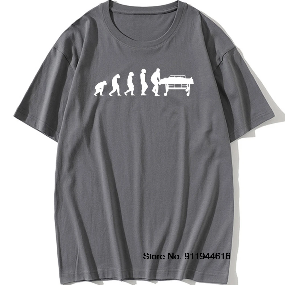 Funny Paramedic Evolution Medical Ambulance Profession Job Graphic Vintage Cotton Short Sleeve T Shirts O-Neck Harajuku T-shirt