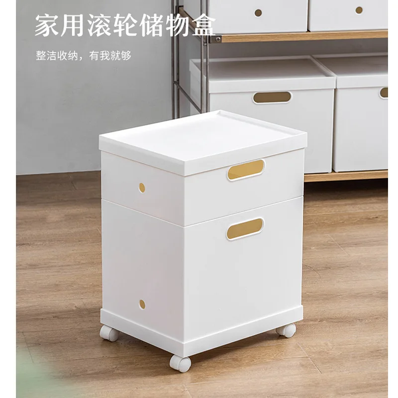 

Japanese Handle Storage Box Plastic Household Clothes Toys Snacks Sundries Storage Box Thickened Large-capacity Storage Basket