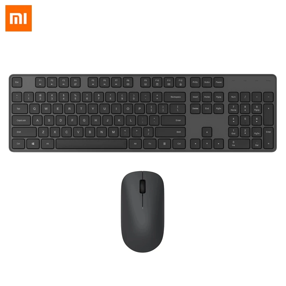 Оригинальный Xiaomi беспроводная клавиатура и мышь 2 4 ГГц портативный