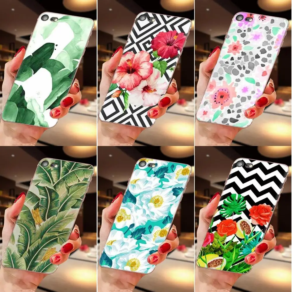 ТПУ чехлы чехол для Xiaomi Redmi Note 8 8A 8T 10 K30 5G Motorola Moto G G2 G3 G4 G5 G6 G7 плюс банановые листья