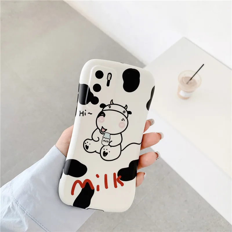 Милый защитный чехол для телефона с изображением коровы из мультфильма Huawei P 30 40