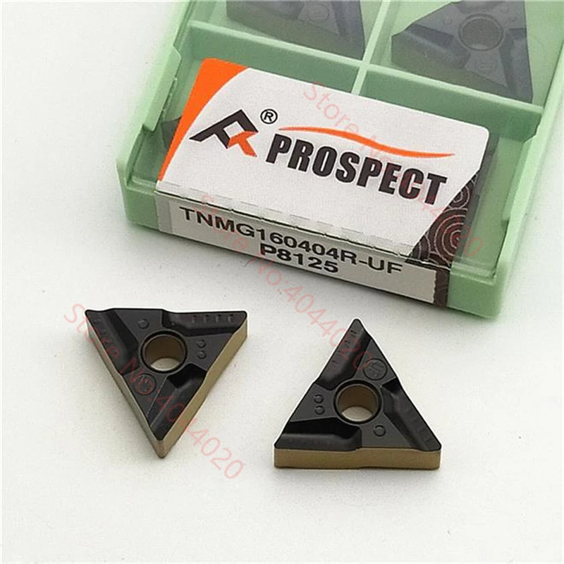

PROSPECT TNMG160404R-UF/TNMG160404L-UF/TNMG160408R-UF/TNMG160408L-UF P8125 CARBIDE INSERT 10PCS/BOX