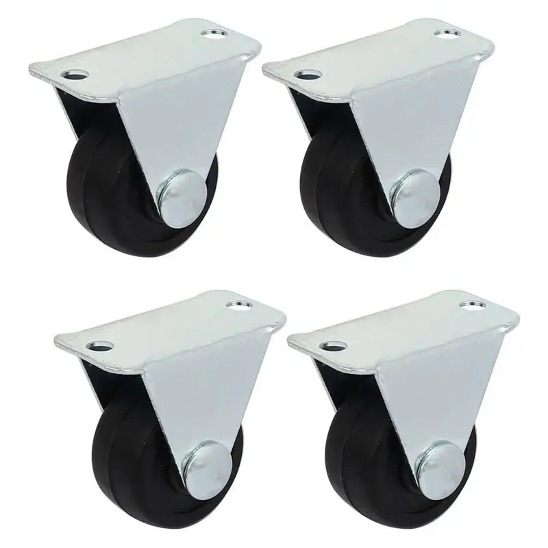 1-дюймовый диаметр резины с одним колесом жесткая Non-шарнир верхняя плита