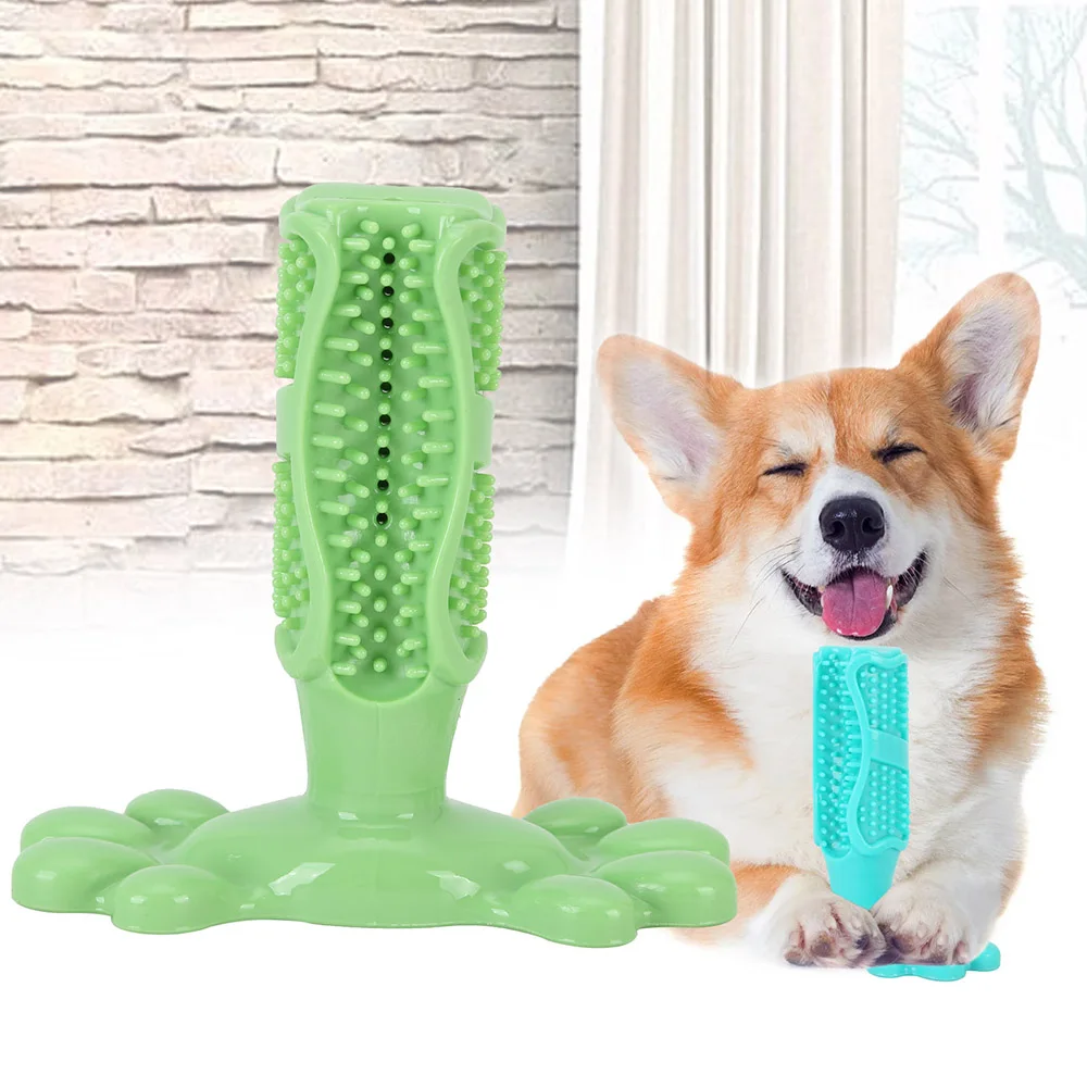 

Pet Dog Chew Toy Toothbrush Teeth Cleaning Soft Stick Interactive Puzzle Toys for Small Medium Dog Pet Supplies Accessories