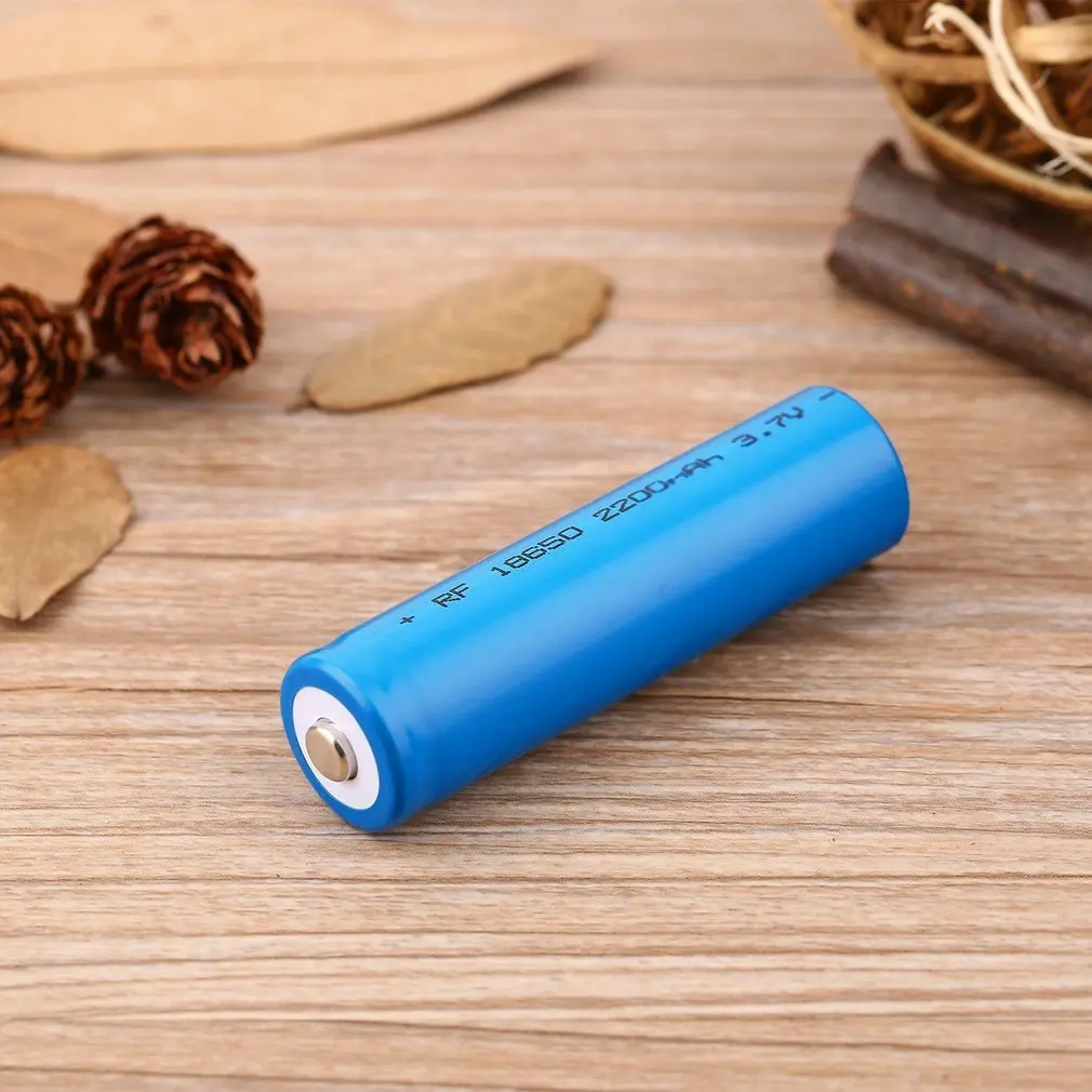1 шт. 3 7 V 18650 Литий Батарея 2200mah большой Ёмкость Перезаряжаемые литий ионный