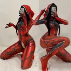 Костюм женский эротический в виде паука, с открытой промежностью