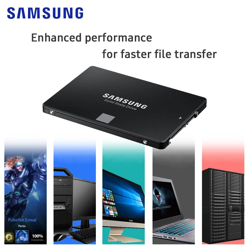 Samsung 860EVO 1 ТБ 500G 2,5 SATA3 SSD PC Настольный Ноутбук сервер 2,5 Внутренний твердотельный Накопитель SSD 500GB 1 ТБ 250GB 860 EVO
