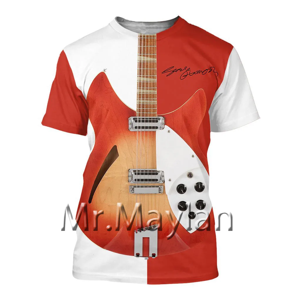 

Camiseta de Rock 3D para hombres y mujeres, camisa informal de moda, ropa de calle, talla grande 5XL, de verano