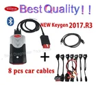 2021 obd2 сканер новый VCI 2017.R3 keygen 2016.R0 vd ds150e cdp bluetooth для диагностического инструмента автомобилей и грузовиков delphis + 8 шт. кабелей