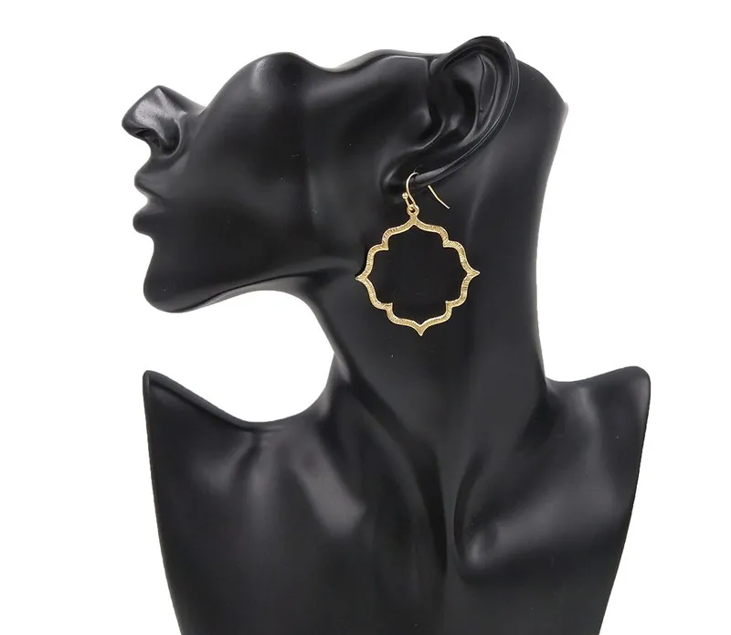 Женские Геометрические серьги капли с эффектом потертости подарок на Новый год