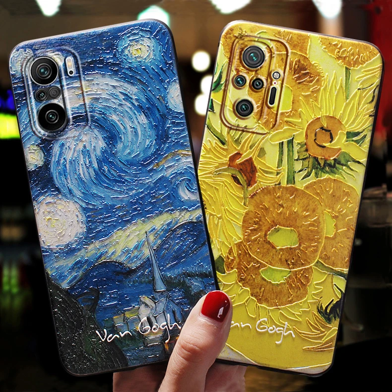 

For Xiaomi Poco X3 NFC F3 F2 M3 Pro Case For Redmi Note 10 Pro 8T 7 8 Pro 9S 10S 9T 9 Pro Max Case Redmi 9 8 3D Art Cases Cover