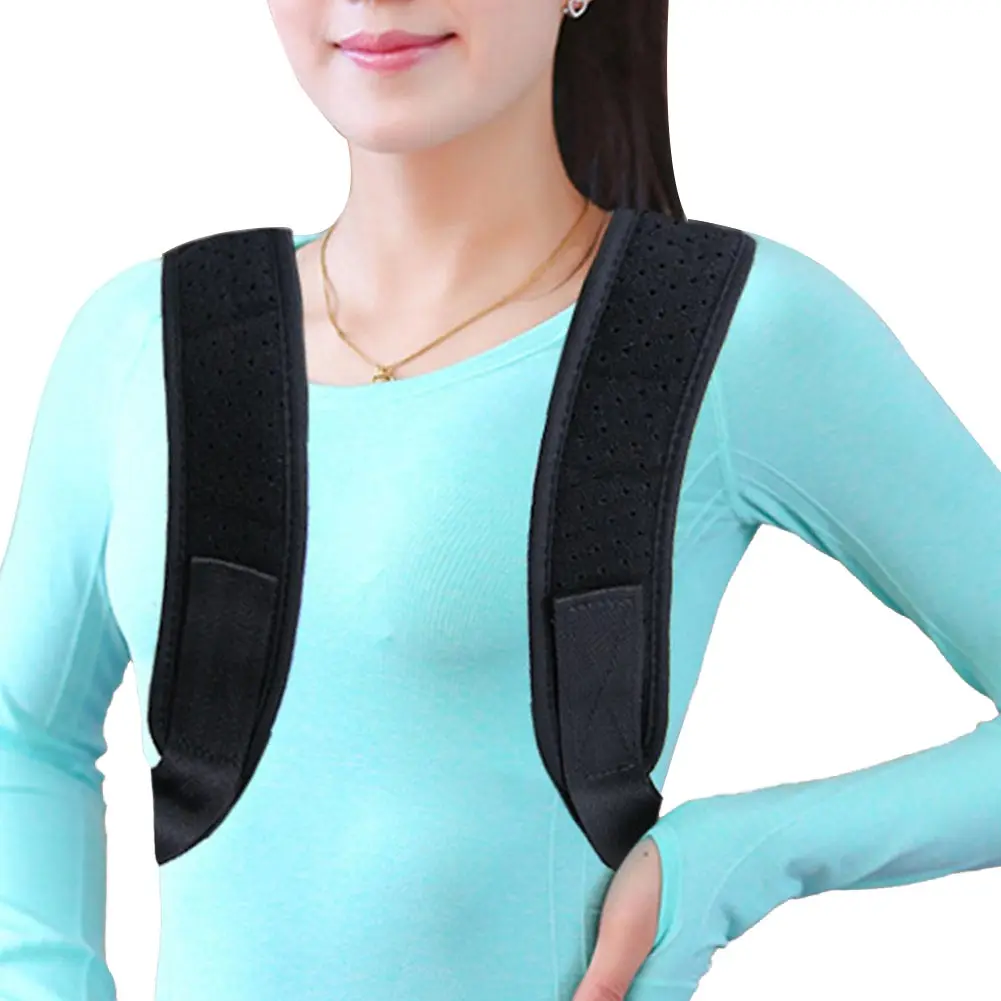 Hunchback Clavicle Support Device One Size Breathable Back Brace Comfortable Men Women Posture Corrector Thoracic Kyphosis | Спорт и