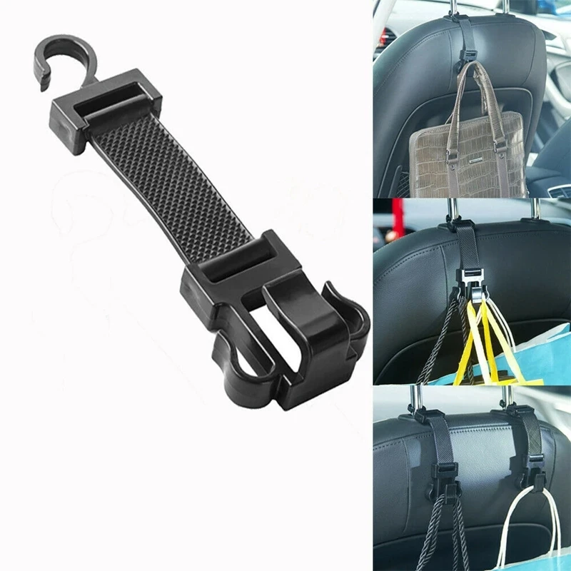 

1Pc Car Portable Seat Hanger Purse Bag Holder Hook Headrest Auto Rear Racks Hook