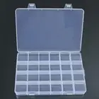 Ящик для хранения держатель большой Ёмкость Пластик отделения простой PP 24 Сетки прозрачный контейнер органайзер для ювелирных изделий для дома