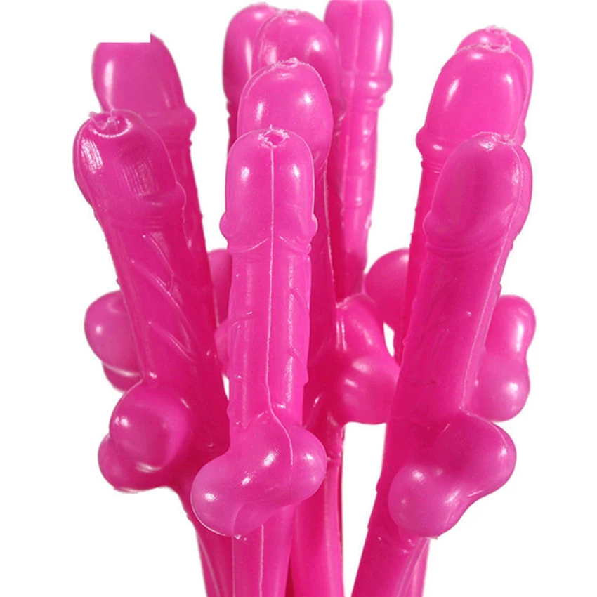 20 шт несушки ночные вечерние аксессуар Пластик Вилли член Дики соломинки новинка